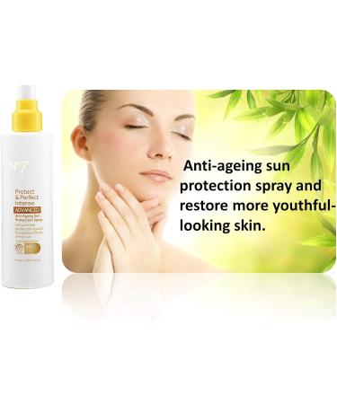 No7 Protect & Perfect Intense ADVANCED Anti-Ageing Sun Protection Spray SPF 30 200ml - Buy Online on GoSupps.com