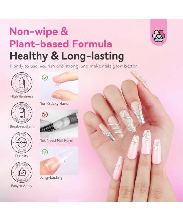 SAVILAND Solid Builder Nail Gel Kit for Beginners - 3 Colors Non-Sticky 3D Gel UV Lamp Chrome Powders & Nail Sequins for Stunning Nail Art & Extensions - Buy Online on GoSupps.com