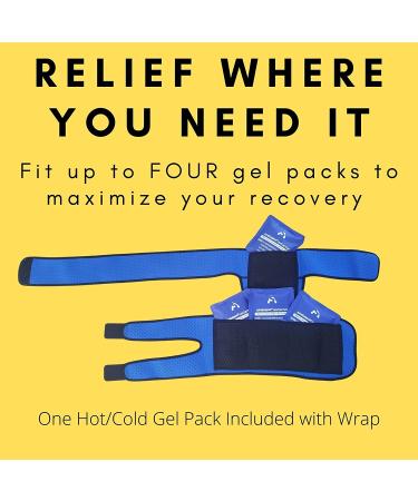 AireSupport Hip Brace and Thigh Compression Sleeve with Ice/Heat Pack - Men & Women - Groin, Hip, Leg Muscle Support - Buy Online on GoSupps.com
