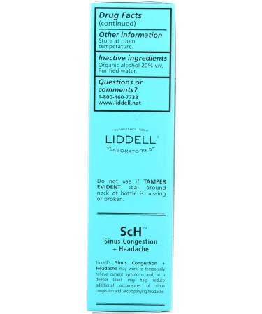 Liddell Sinus Congestion & Headache Spray 1oz - Fast Relief Homeopathic Formula - Buy Online on GoSupps.com