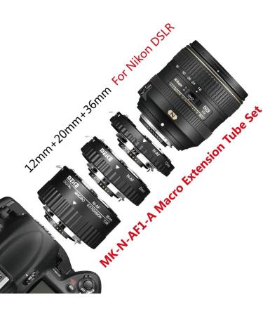 MEIKE N-AF1-A Macro Extension Tube Adapter for Nikon DSLR Cameras - Buy Online on GoSupps.com