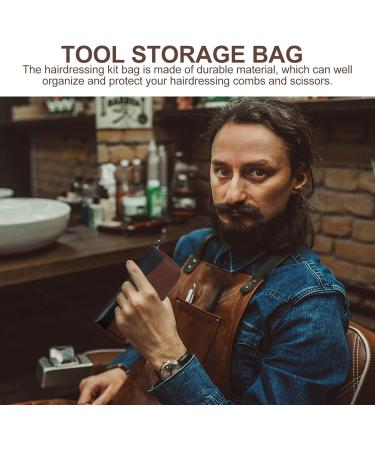 Beaupretty Leather Scissor Case - 2-Pack Travel Hairdressing Tool Bag Classic Pocket Scissors Holder Wearable Hair Cutting Accessories - 23x10x1.5cm - Buy Online on GoSupps.com