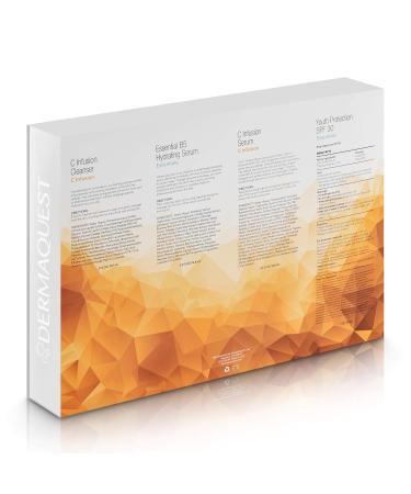 DermaQuest Radiant Skin Protective Anti-Aging Facial Kit | Antioxidant Wash Hyaluronic B5 Retinol Vitamin C SPF50 Sunscreen - Shop Internationally - Buy Online on GoSupps.com