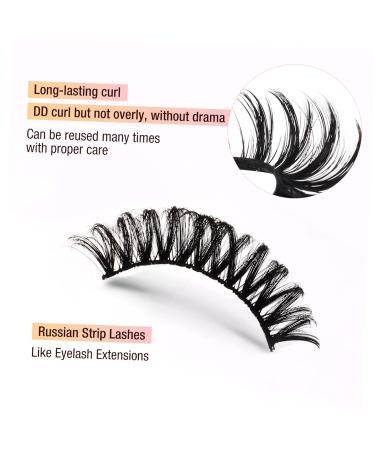 50 Pairs Fluffy Natural Fake Eyelashes - Realistic Full Strip Lashes for Women | Bulk Makeup Tools - Buy Online on GoSupps.com