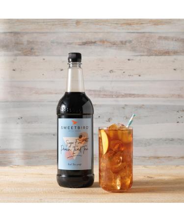 Sweetbird Sugar-Free Peach Iced Tea Syrup (1L) - Vegan-Friendly - Buy Online on GoSupps.com