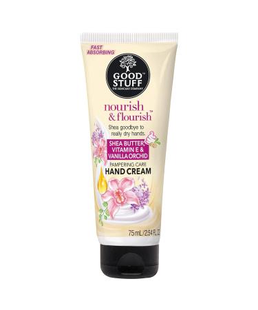 Good Stuff Nourish & Flourish Hand Cream - Indulgent Shea Butter & Vanilla Orchid - 2.5 Fl Oz | International Shipping Available - Buy Online on GoSupps.com