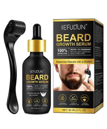 Kit de croissance de la barbe s rum de croissance des cheveux avec rouleau