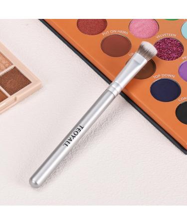 TEOYALL Under-Eye Concealer Brush - Small Flat Angled Synthetic Bristles for Flawless Coverage | Best Multitask Brush for Liquid Cream and Powder - International Shipping Available - Buy Online on GoSupps.com