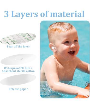 60 Waterproof Baby Ear Stickers - Early Protection for Swimming & Water Sports | Breathable & Easy to Carry - Buy Online on GoSupps.com