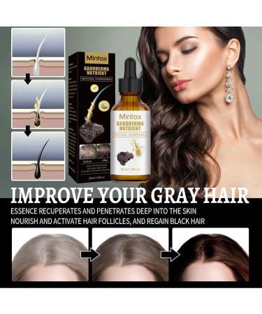  JPSDOWS Anti-Gray Hair Serum Ganoderma Nutrients Natural Darkening | The 30ml anti-gray hair serum promotes healthier thicker hair. - Buy Online on GoSupps.com