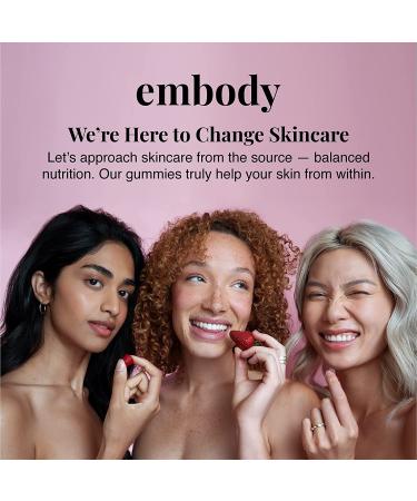 Embody Retinol Multivitamin Gummies - 60 Count Strawberry Flavor | Vitamin A Supplement for Anti-Aging, Acne, & Clear Skin | Hair, Skin & Nails Support with Biotin, Vitamin C, B12 & Zinc - Buy Online on GoSupps.com