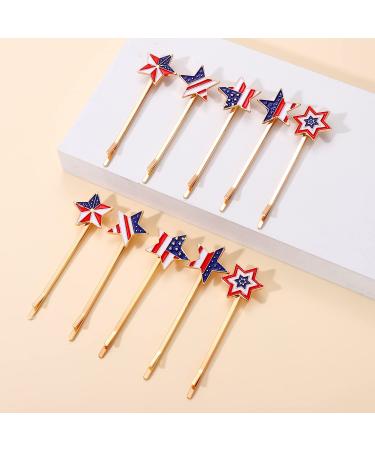 NLCAC Patriotic American Flag Hair Clips - 12 Pack 4th of July Accessories for Women and Girls - Buy Online on GoSupps.com