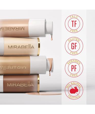 Mirabella Invincible HD Liquid Foundation - Anti-Aging Full Coverage Makeup for All Skin Types (Medium M150) - Moisturizing & Lightweight Foundation for Lasting Beauty - Buy Online on GoSupps.com