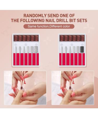 Gold Nail Drill Electric Nail File Set | Professional Efile for Acrylic & Gel Nails | 20000RPM Adjustable Speed with Sanding Bands & Bits | Manicure Pedicure Kit for Women - Buy Online on GoSupps.com