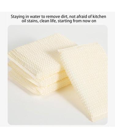 Non Scratch Sponges Kitchen Cleaning Sponges 4 Powerful Nano Fiber Cleaning Scrub Sponges Kitchen Dish Sponge for Materials Like Ceramic Glass Stainless Steel  - Buy Online on GoSupps.com