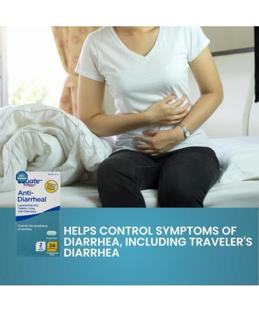 Loperamide Tablets for Diarrhea 2 mg Helps Control Symptoms 24 ct - Buy Online on GoSupps.com