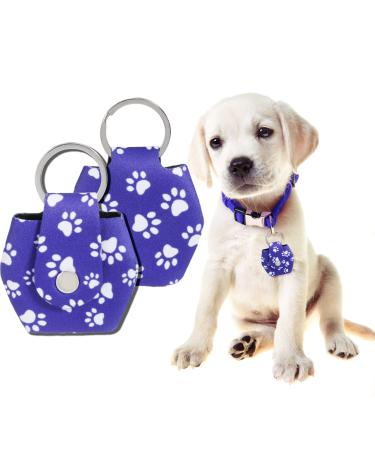 2 pieces dog brand bag with push button dog brand military dog ID silencer ring dog silencer supplied the identification brands address trailer for dogs cats and day dog brand animal brands blue paw printing purple blue
