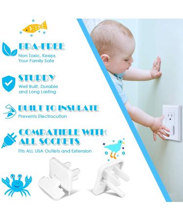 38-Pack Babepai Outlet Covers - Child Proof Electrical Protector - Improved Baby Safety Plug Covers - White - Buy Online on GoSupps.com