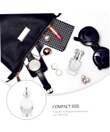 PLAFOPE 1pc Perfume Bottle Scented Cosmetic Sprayer Bottle Refillable Liquid Bottle Empty Perfume Container Mini Spray Bottle Humidifier Empty Glass Composite Material Perfume Rack Travel 9X4X4CM Silver - Buy Online on GoSupps.com