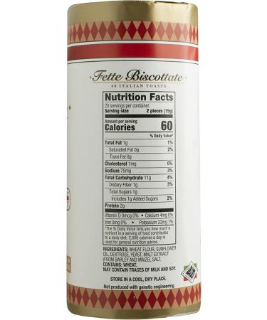 Bellino Italian Toast Wheat Crackers 10.5 oz - Authentic Italian Snack, Pack of 1 - Buy Online on GoSupps.com