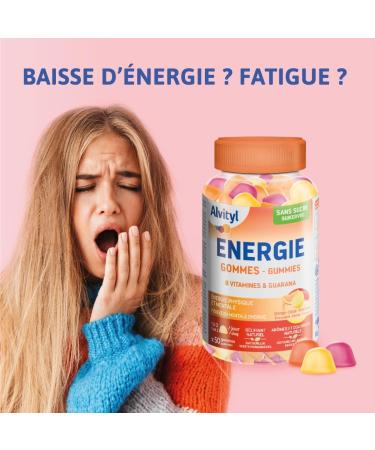 Alvityl Energie Gummies - 8 Vitamins & Guarana - Physical and Mental Energy - 50 Gummies - From 18 Years - Buy Online on GoSupps.com