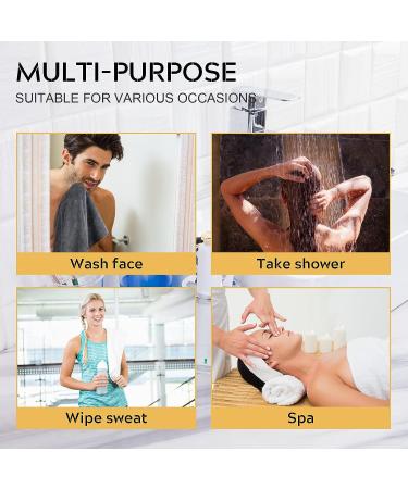 SINLAND Microfiber Hand Towel 3 Pack - Super Soft Makeup Remover & Face Cleansing Cloth - 16x30 Inch - Grey/Dark Grey - Ideal for Bathroom, Home Spa, Sports - Buy Online on GoSupps.com