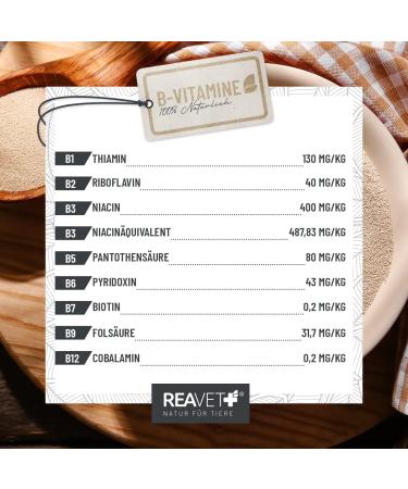 Reavet Beer Yeast Powder for Dogs & Cats 1.5kg - Pure Borre Yeast for Hair Loss & Ticks Natural B Vitamins & Biotin Additive-Free - Buy Online on GoSupps.com