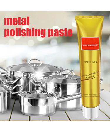 Metal Polish Cream - Fast-Acting Metal Polish Paste Leave No Scratches Rust Removing Cream for Stainless Steel Tin Chromium Brass Aluminum Cenrf A: 5g Strong - Buy Online on GoSupps.com