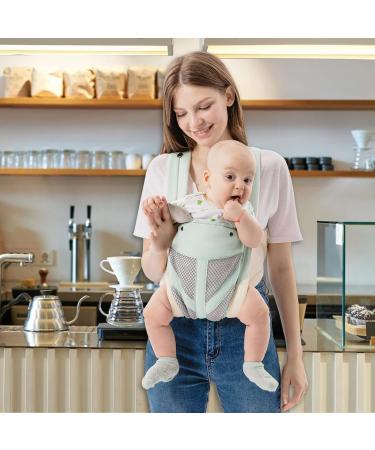 FUNUPUP 4-in-1 Baby Carrier | Portable Newborn to Toddler Sling Carrier | Breathable Mesh | Up to 35lbs | Blue - Buy Online on GoSupps.com