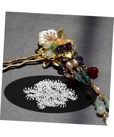 FOMIYES 100 Pcs Hairpin Accessories Applique Bride Flowers 1X1cmx2pcs Silverx2pcs - Buy Online on GoSupps.com