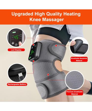 Buy Cordless Heated Knee Brace - 3 Heat & Vibration Modes USB Charging Ideal Warm Gifts for Elderly - Buy Online on GoSupps.com