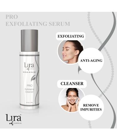 Lira Clinical Pro Exfoliating Face Cleanser 6 Oz - Brightening Facial Wash with Salicylic Acid - Buy Online on GoSupps.com