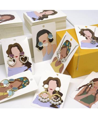 KALEFO 100 Pack Earring Display Cards - Wholesale Bulk Jewelry Hanging Cards - Buy Online on GoSupps.com