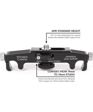 Universal Wooden Camera Lens Support | 19mm/15mm Studio Rods | Rolling Y-Bracket | Height Extension Posts - Buy Online on GoSupps.com