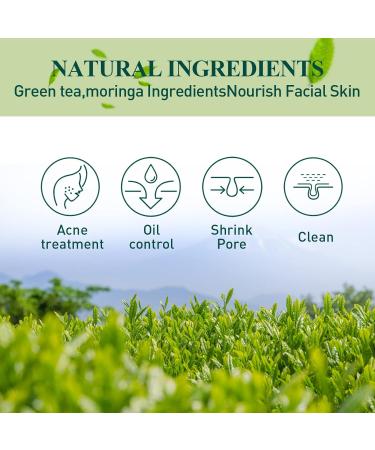 mercham Peel Off Face Masks Green Tea Deep Cleanse Mask Blackhead Remover Mask Hydrating Moisturising Acne Removing Natural Plant Extracts Peel Off Face Masks Skincare for All Skin Types 40ML - Buy Online on GoSupps.com