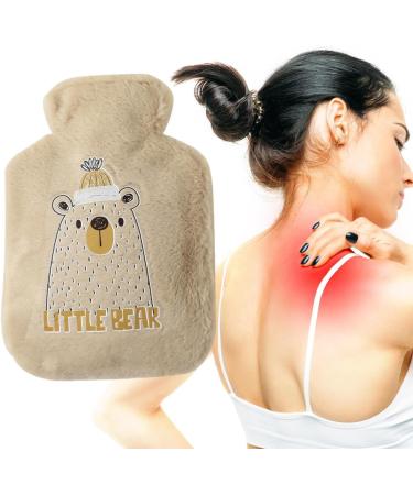 Buy 500ml Portable Cartoon Heat Bottle - Juzinqu Brown Bear for Neck Back Waist & Leg Relief | International Shipping Available - Buy Online on GoSupps.com
