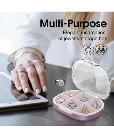 Buy Pill Organizer 2 Pack - Small Pill Box for Purse & Pocket | Daily Medicine & Vitamin Storage | Six-Compartment Supplement Case (Russet) - International Shipping Available - Buy Online on GoSupps.com