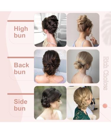 XXL Hair Extensions & Scrunchies - Voluminous Chocolate Brown & Dark Blonde Updos for Brides - Buy Online on GoSupps.com