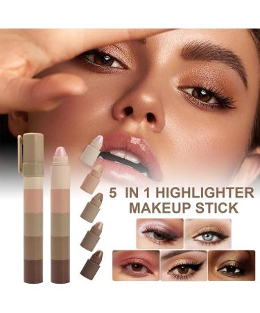 Eyeshadow Stick | Illuminating Face Iridescent Eye Shadow Stick | Water Resistant Long Lasting Hold Makeup for Outings School Travel Parties - Buy Online on GoSupps.com