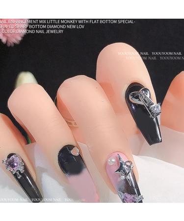 Enchanting 3D Bow Heart And Butterfly Chains Zircon Lovely Manicures Nails Art Decoration Y905 - Buy Online on GoSupps.com