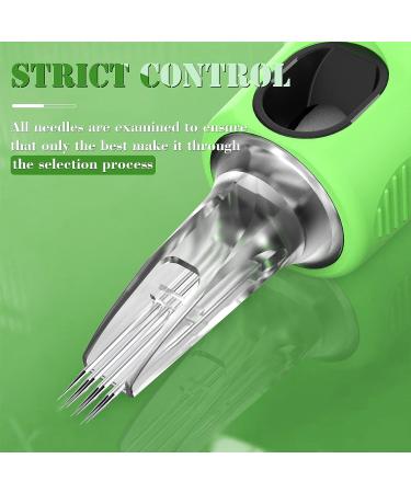 INKin Finger Ledge Kelly 3RL Bugpin Tattoo Cartridge Needles - 16Pcs with Membrane - Round Liner #10 - Rotary Tattoo Pen Supplies - 1003RL - Buy Online on GoSupps.com