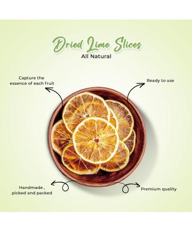 Dried Lime Slices for Cocktails - Sugar-Free Citrus Garnish (250g) - Buy Online on GoSupps.com