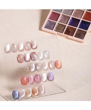Cat-eye Gel Nail Palette - 16 Colors of Gel Paint Design Kit | Magnetic Solid Pot for Nail Coating Women's Manicure for Artistic Style - Buy Online on GoSupps.com