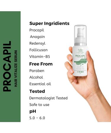 Reactive Hair Growth Serum | Procapil Redensyl Anagain | DHT Block & Reduce Hair Fall | For Men & Women | Pack of 3 (1.7 Fl Oz - Buy Online on GoSupps.com