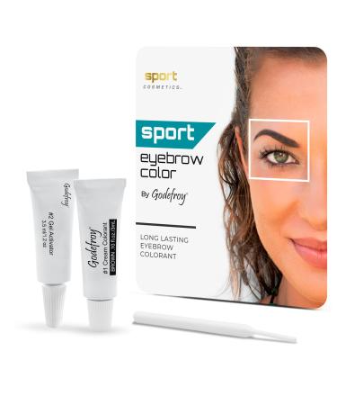 Sport Cosmetics Eyebrow Color For Women  20 Application Kit  Dark Brown