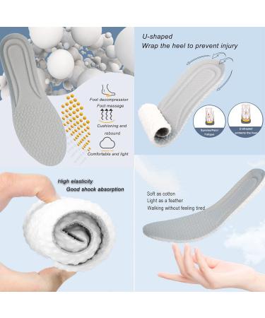 AOMIDUO Memory Foam Shoe Insoles for Comfort | Soft Inserts for Work Sports & Leisure | Unisex Size 41-46 | Perfect for Sneakers Boots & Hiking - Buy Online on GoSupps.com