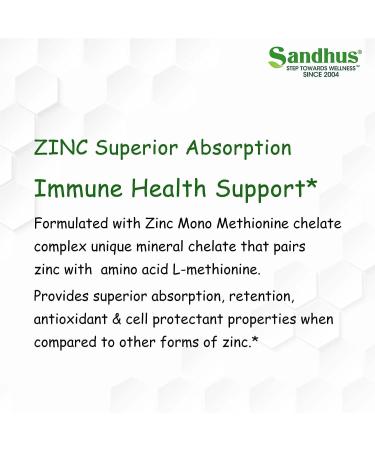SPEC Zinc 30mg - Highly Absorbable BioAvailable Antioxidant Vitamin Supplement for Men & Women - 120 Veg Capsules (4 Months Supply) - Buy Online on GoSupps.com
