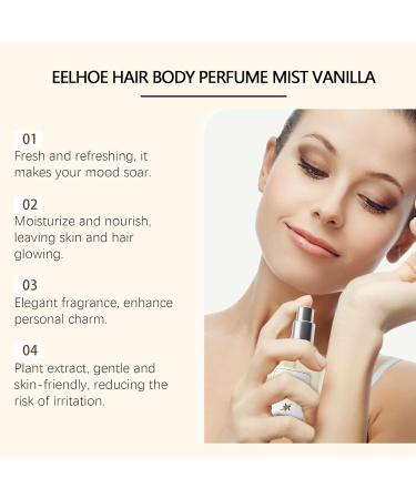 Vanilla Skin Body Mist - Hair & Body Mist for Women & Men Fragrance - Vanilla Body Spray with Glycerin Vanilla Flower Extract Lemon Fruit Oil - Buy Online on GoSupps.com
