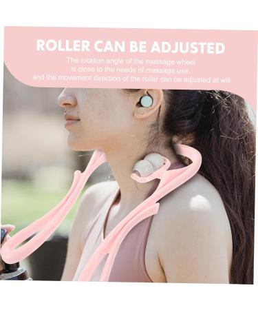 Buy OHPHCALs Neck Massage Device | Self Muscle Massage Tool | Trigger Point Rollers | Deep Tissue Relief | Pink - Buy Online on GoSupps.com