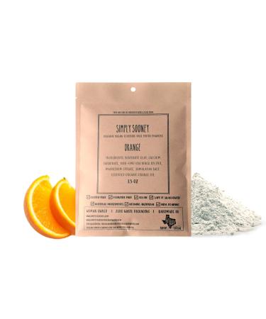 Zero Waste Paper Bag Kid Safe Orange Organic Vegan Fluoride Free Remineralizing Tooth Powder - Ships Without Any Plastic